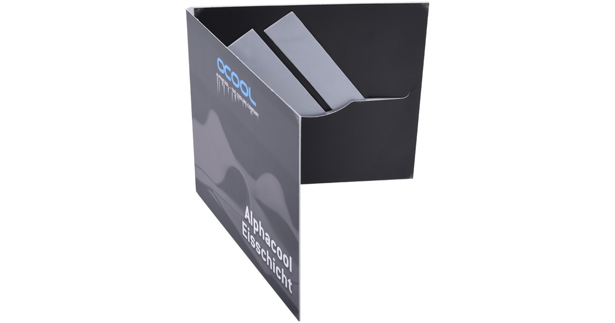 Alphacool Eisschicht Wärmeleitpad - 17W/mK 120x20x1mm, Wärmeleitpads(2 Stück)