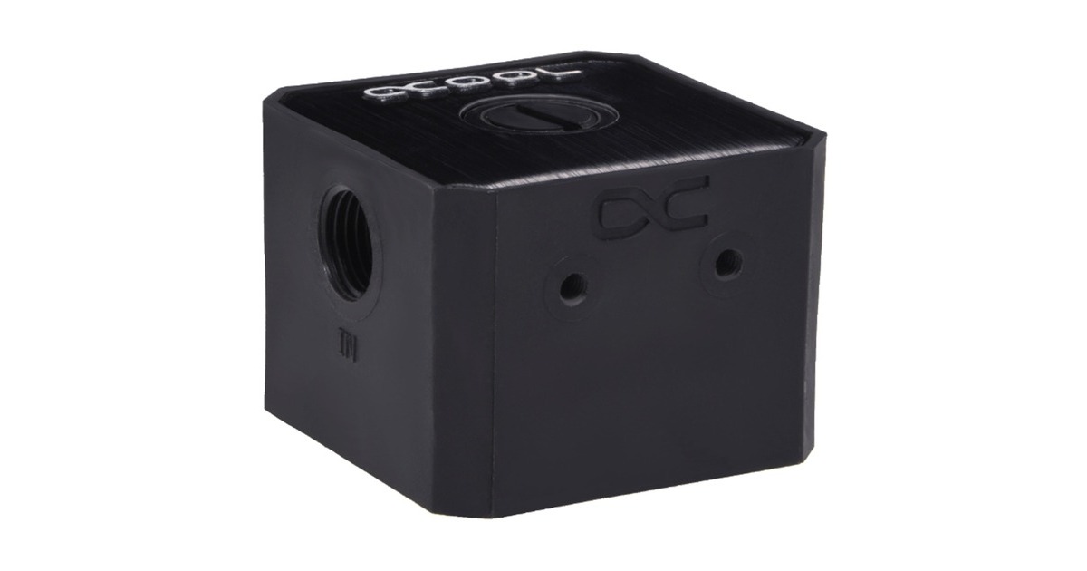 Alphacool Eisstation DC-LT - Solo Top, Adapter(schwarz, Ergänzung für DC-LT Pumpe)