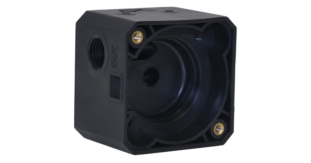 Alphacool Eisstation DC-LT - Solo Top, Adapter(schwarz, Ergänzung für DC-LT Pumpe)