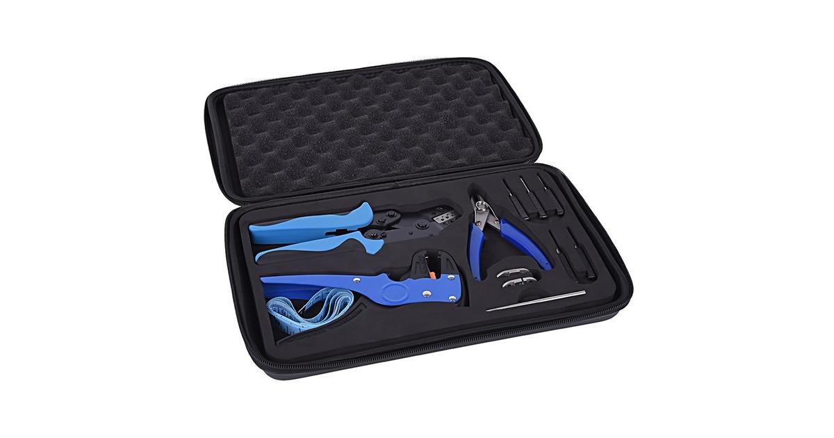 Alphacool Eistools Crimping Kit, Zangen-Set(blau, 12-teilig)