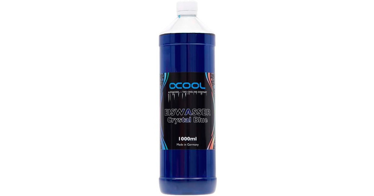 Alphacool Eiswasser Crystal Blue UV-aktiv Fertiggemisch 1000ml, Kühlmittel(blau)