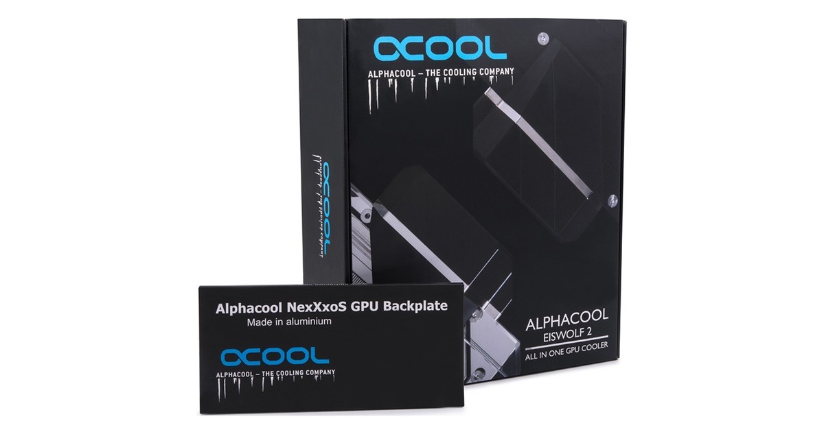 Alphacool Eiswolf 2 AIO - 360mm RTX 3080/3090 ROG Strix mit Backplate, Wasserkühlung(transparent/schwarz)