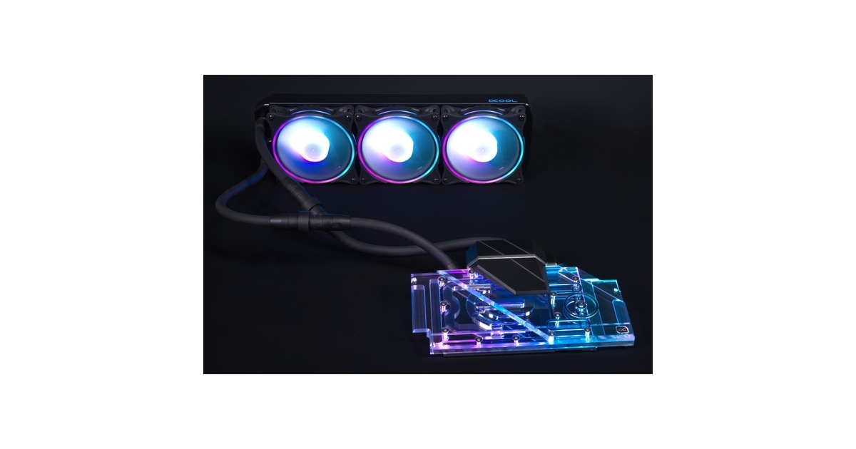 Alphacool Eiswolf 2 AIO - 360mm RTX 3080/3090 TUF, Wasserkühlung(inkl. Backplate)