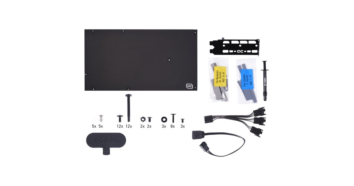 Alphacool Eiswolf 2 AIO - 360mm RTX 3090 TI Founders Edition, Wasserkühlung(schwarz/transparent, inkl. Backplate)