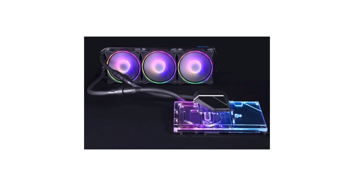 Alphacool Eiswolf 2 AIO - 360mm RTX 3090 TI Founders Edition, Wasserkühlung(schwarz/transparent, inkl. Backplate)