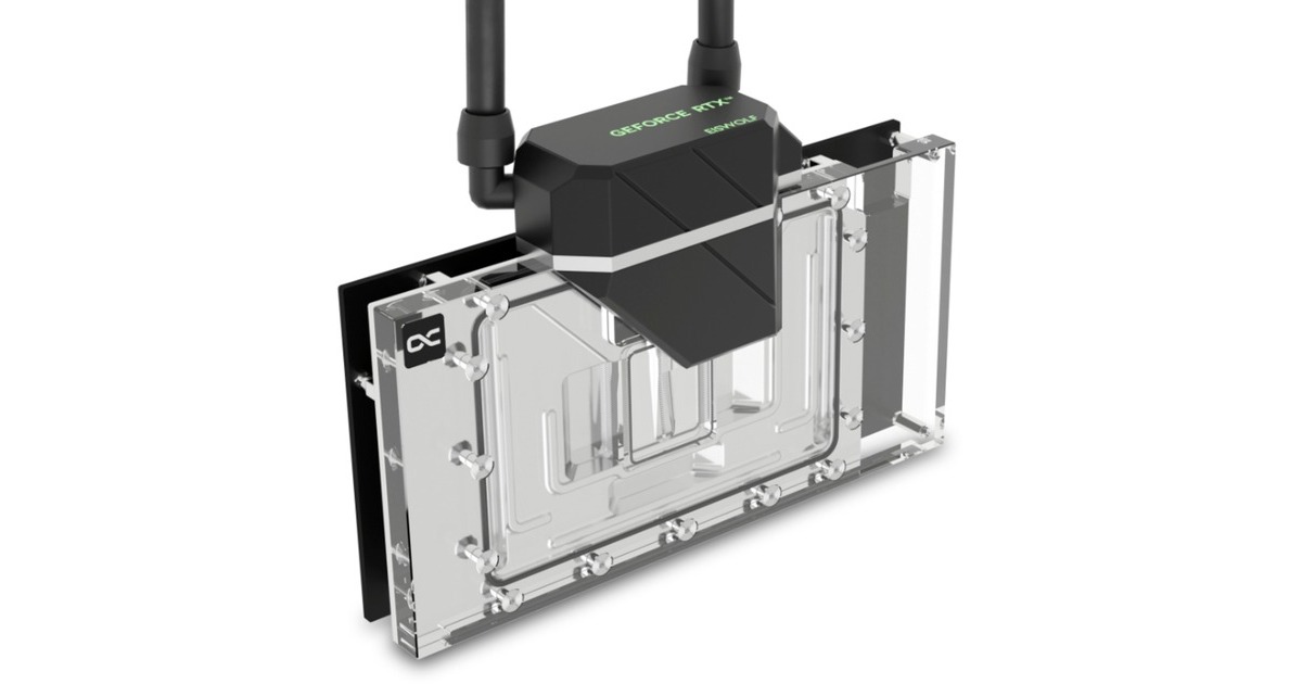 Alphacool Eiswolf 2 AIO - 360mm RTX 4090 AMP, Wasserkühlung(schwarz/transparent, inkl. Backplate)