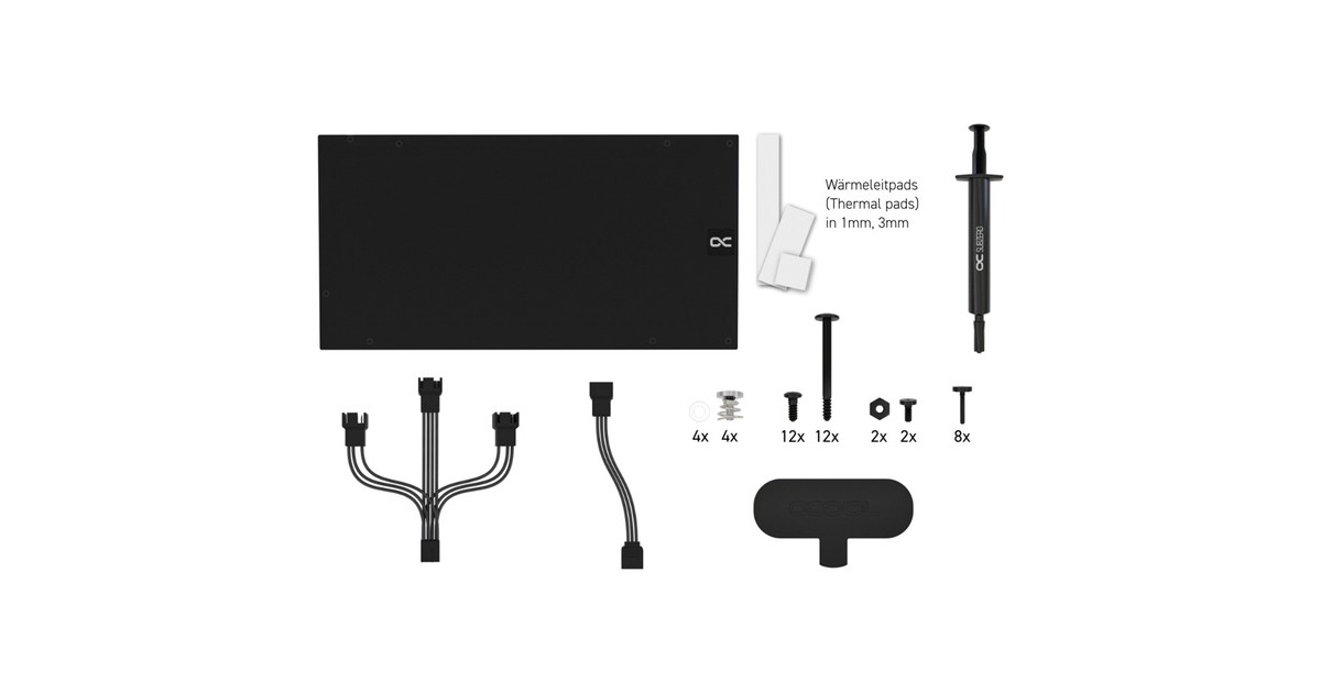 Alphacool Eiswolf 2 AIO - 360mm RTX 4090 AMP, Wasserkühlung(schwarz/transparent, inkl. Backplate)
