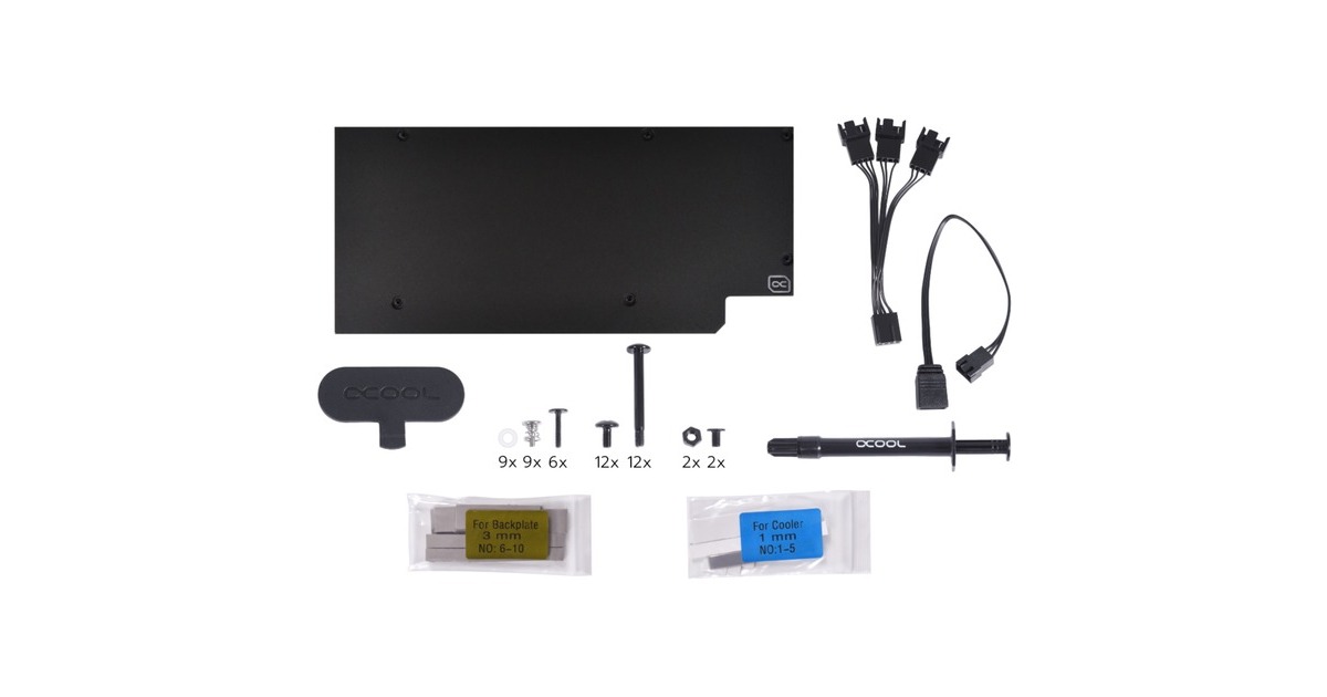 Alphacool Eiswolf 2 AIO - 360mm Radeon RX 6800XT/6900XT Nitro+, Wasserkühlung(inkl. Backplate)