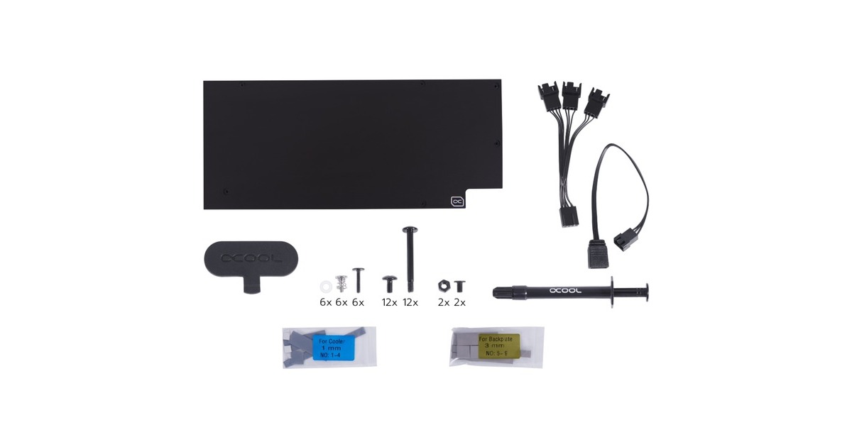 Alphacool Eiswolf 2 AIO - 360mm Radeon RX 6800/6800XT Gaming Trio X, Wasserkühlung(inkl. Backplate)