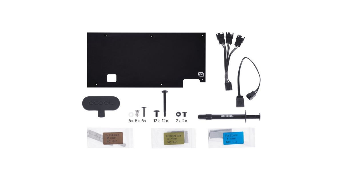 Alphacool Eiswolf 2 AIO - 360mm Radeon RX 6800/6800XT Strix/TUF, Wasserkühlung(inkl. Backplate)