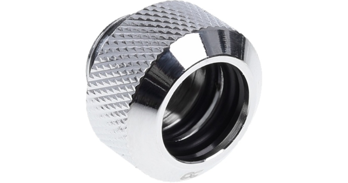 Alphacool Eiszapfen 13mm HardTube Anschraubtülle G1/4, Schrauben-Set(silber, für Acryl- Messingrohre, 6 Stück)