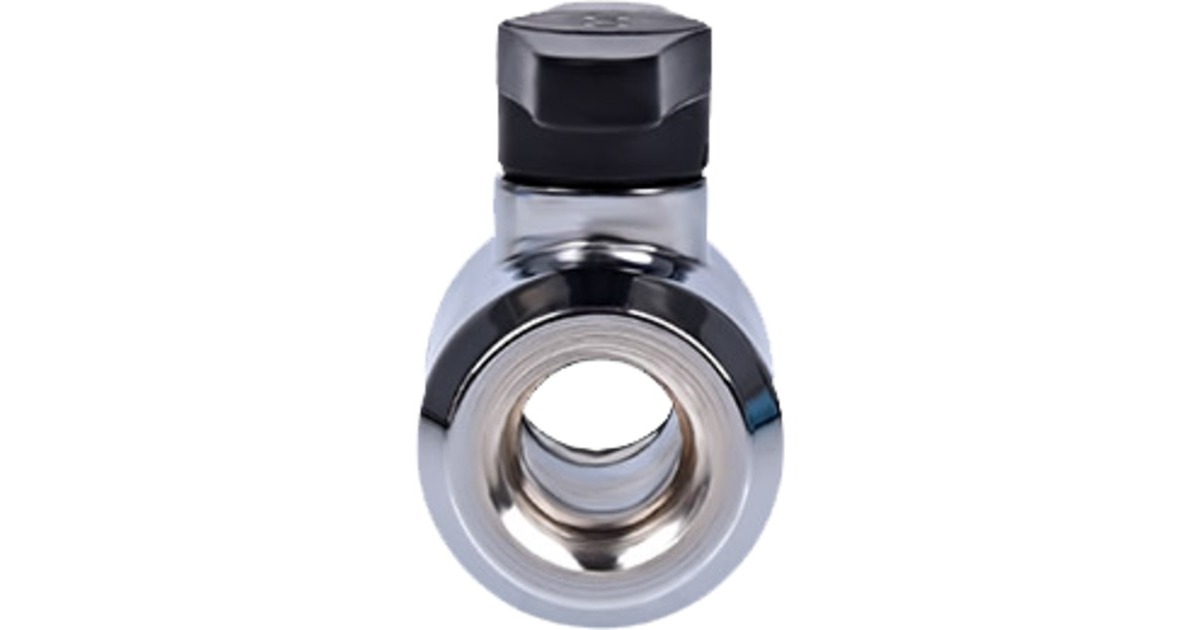 Alphacool Eiszapfen 2 Wege Kugelhahn G1/4, Hahnstück(chrom)