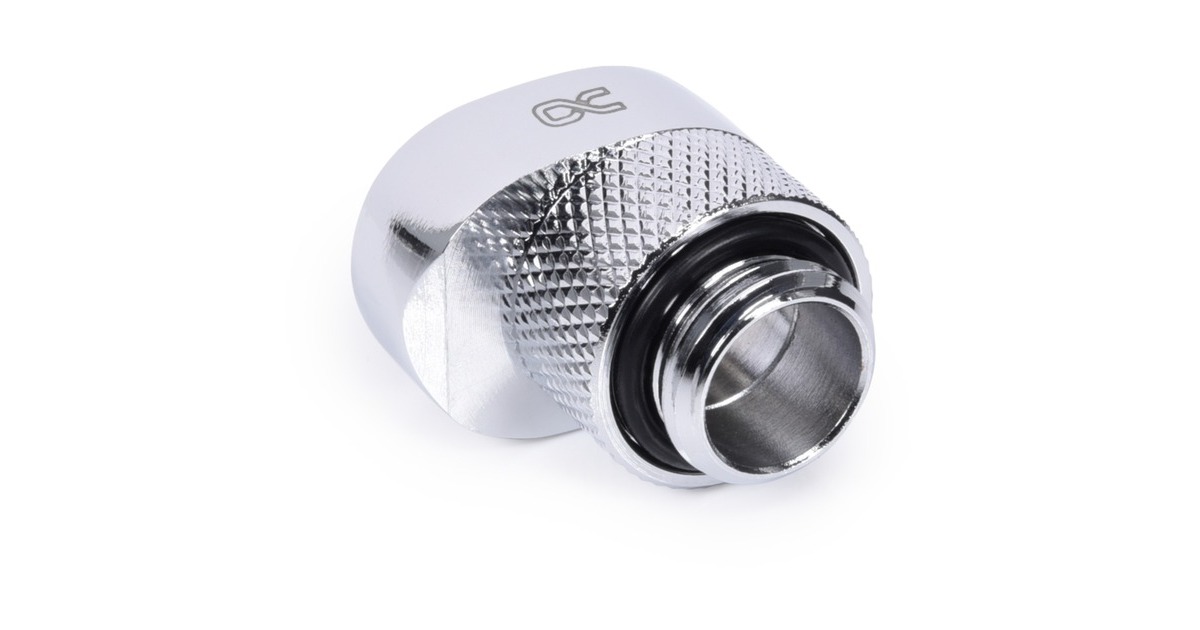 Alphacool Eiszapfen 8mm Versatzstück drehbar G1/4 AG auf G1/4 IG, Verbindung(silber)