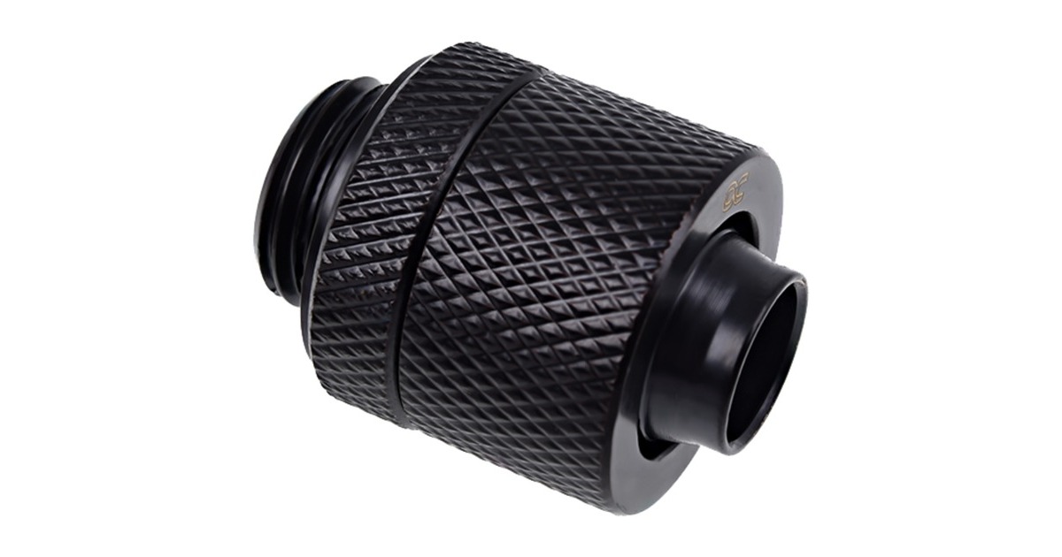 Alphacool Eiszapfen Anschraubtülle, Verbindung(schwarz, gerade)