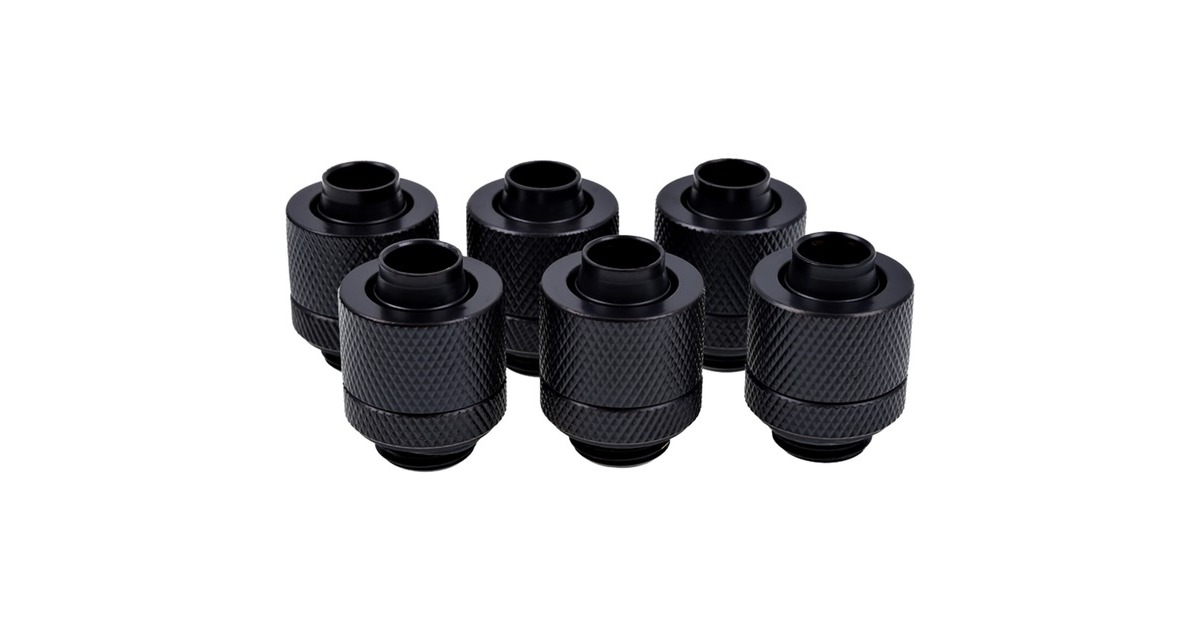 Alphacool Eiszapfen Anschraubtülle, Verbindung(schwarz, gerade)