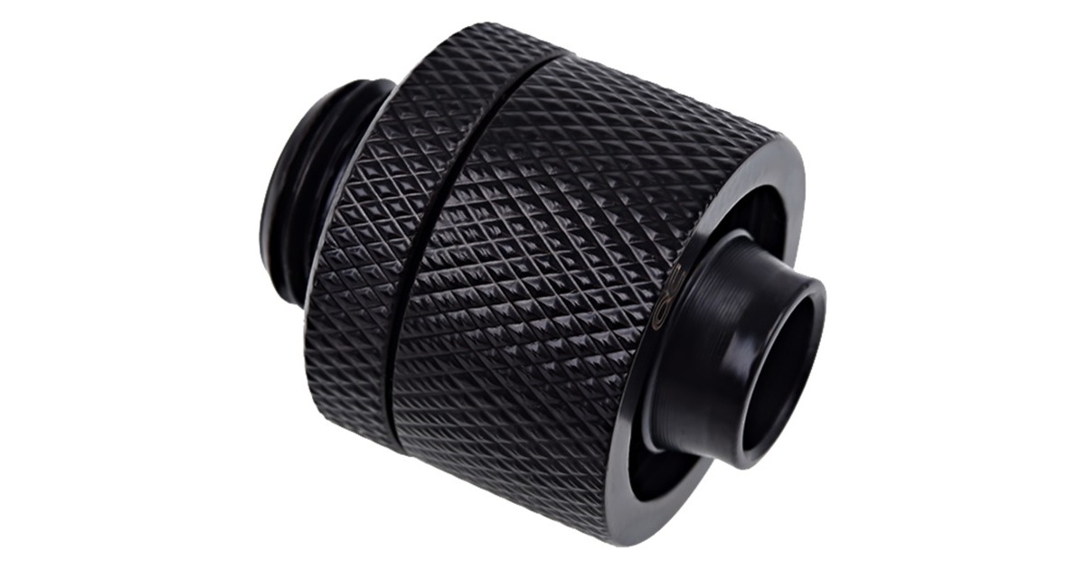 Alphacool Eiszapfen Anschraubtülle, Verbindung(schwarz, gerade)