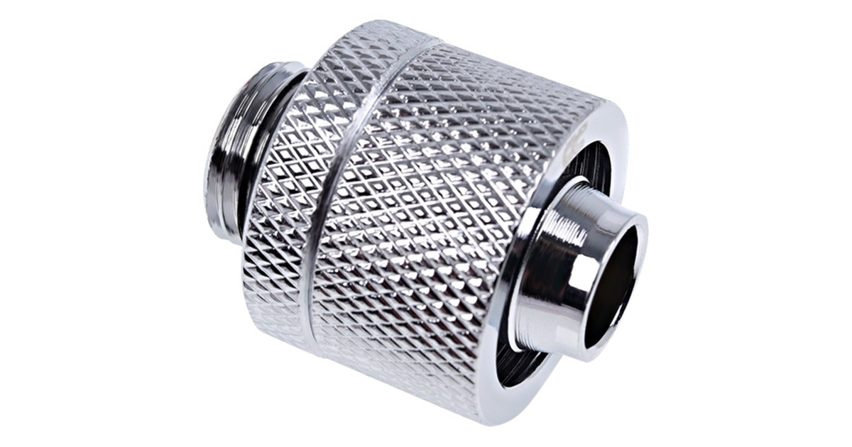 Alphacool Eiszapfen Anschraubtülle, Verbindung(chrom, gerade)