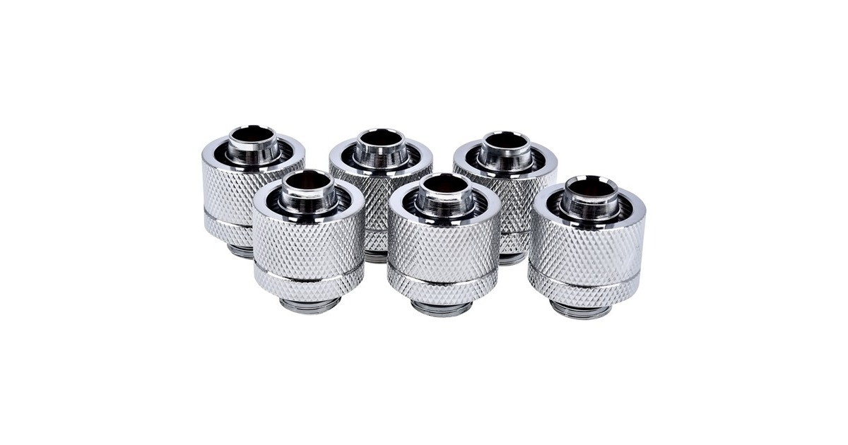Alphacool Eiszapfen Anschraubtülle, Verbindung(chrom, 6 Stück)