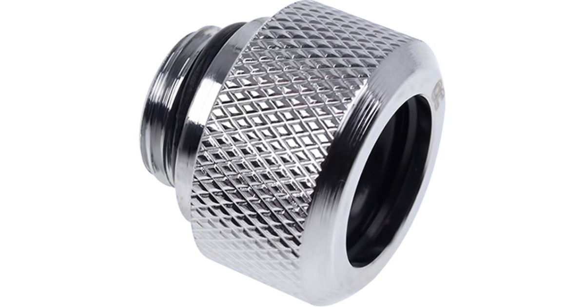 Alphacool Eiszapfen HardTube Anschraubtülle, Anschlüsse(chrom, gerade)