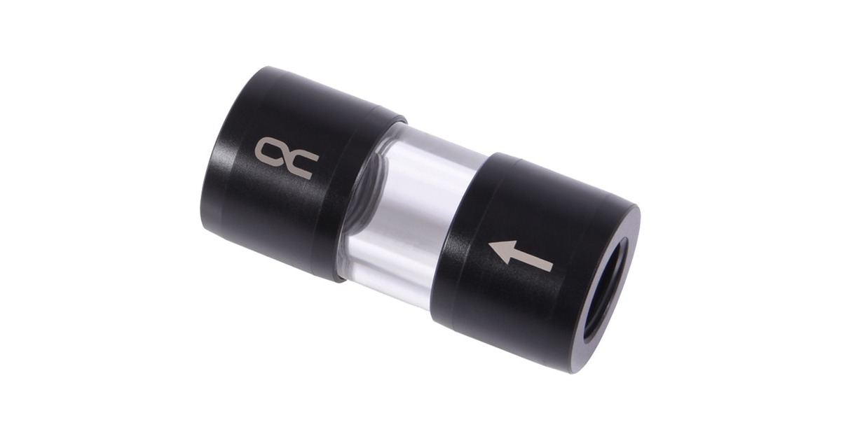 Alphacool Eiszapfen Inline Filter G1/4" IG(schwarz/transparent)
