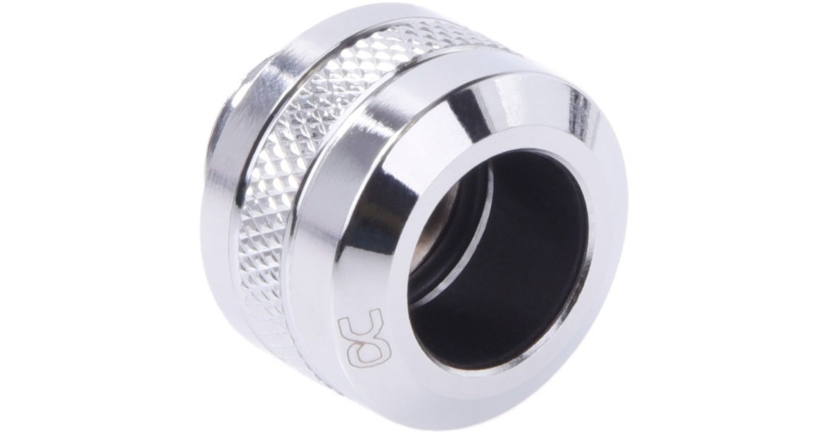 Alphacool Eiszapfen PRO 13mm HardTube Fitting G1/4 - Chrome Sixpack, Verbindung(chrom, 6 Stück)