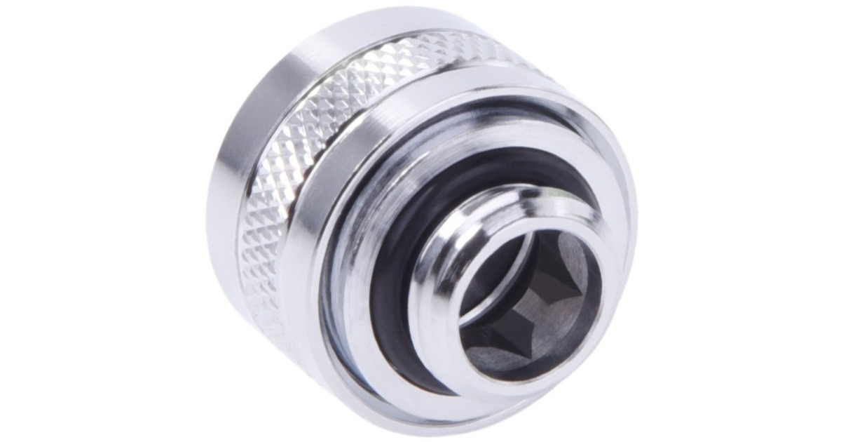 Alphacool Eiszapfen PRO 13mm HardTube Fitting G1/4 - Chrome Sixpack, Verbindung(chrom, 6 Stück)