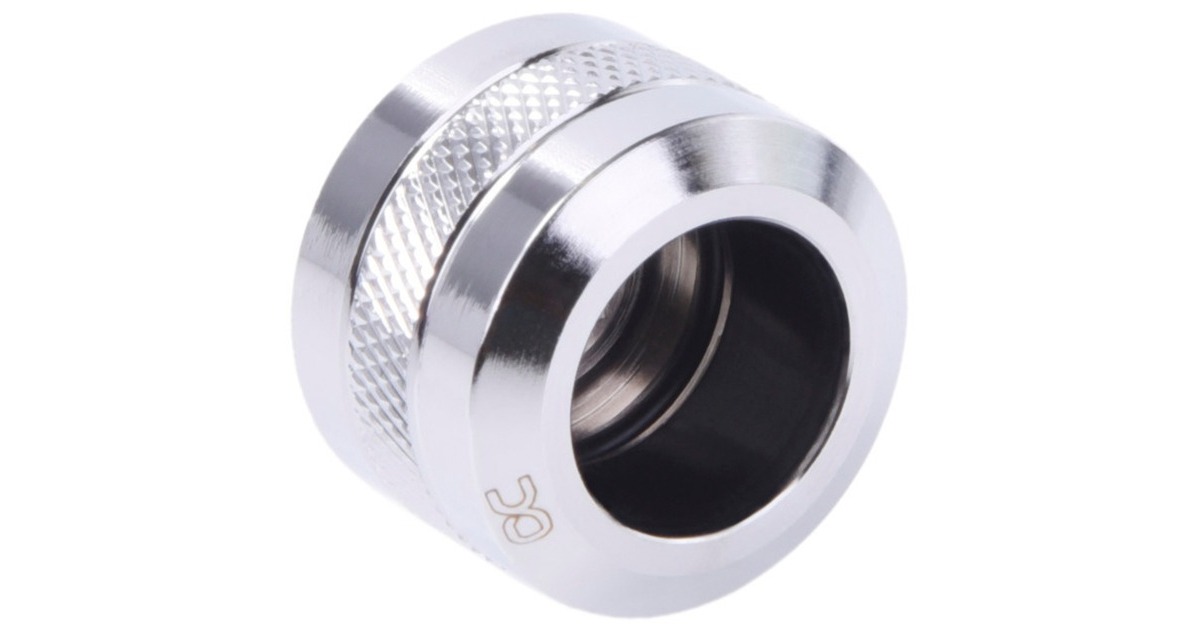 Alphacool Eiszapfen PRO 16mm HardTube Fitting G1/4 - Chrome Sixpack, Verbindung(chrom, 6 Stück)