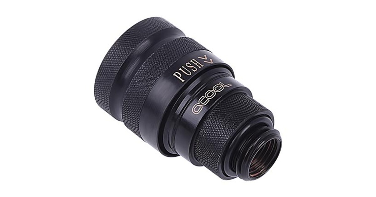 Alphacool Eiszapfen Schnellverschluss Kupplung G1/4 AG - Deep Black(schwarz)