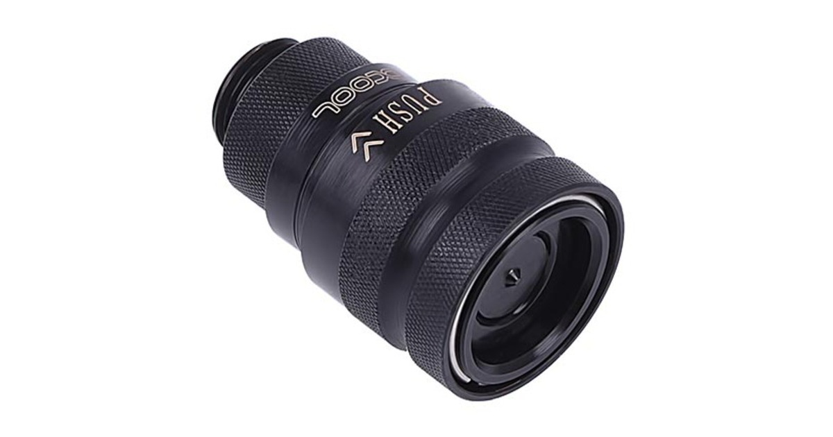 Alphacool Eiszapfen Schnellverschluss Kupplung G1/4 AG - Deep Black(schwarz)