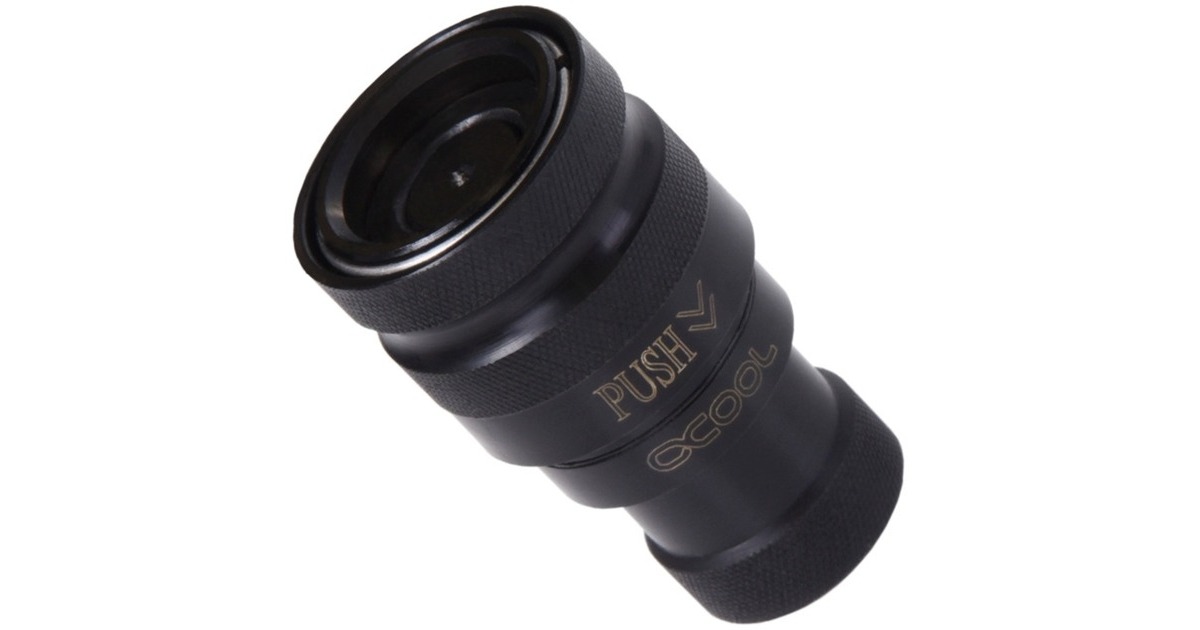 Alphacool Eiszapfen Schnellverschluss Kupplung G1/4 IG - Deep Black(schwarz (matt))