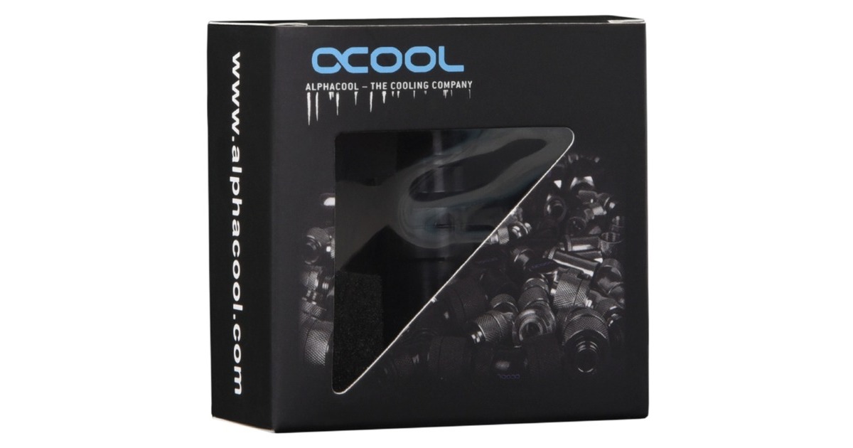 Alphacool Eiszapfen Schnellverschluss Kupplung G1/4 IG - Deep Black(schwarz (matt))