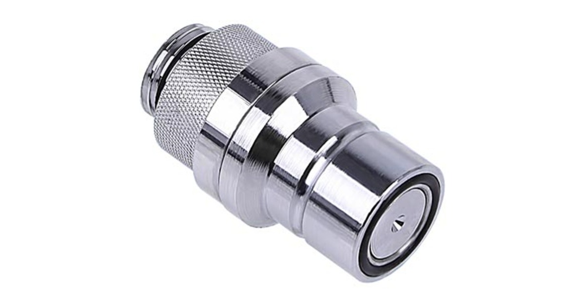 Alphacool Eiszapfen Schnellverschluss Stecker G1/4 AG - Chrome(chrom)