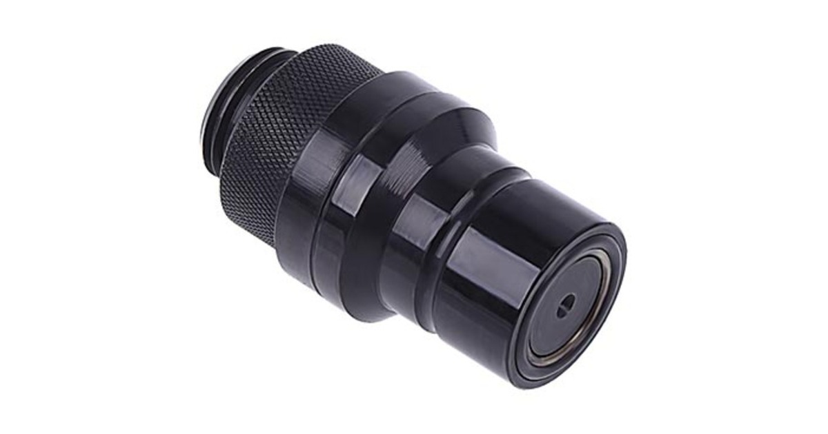 Alphacool Eiszapfen Schnellverschluss Stecker G1/4 AG - Deep Black(schwarz)
