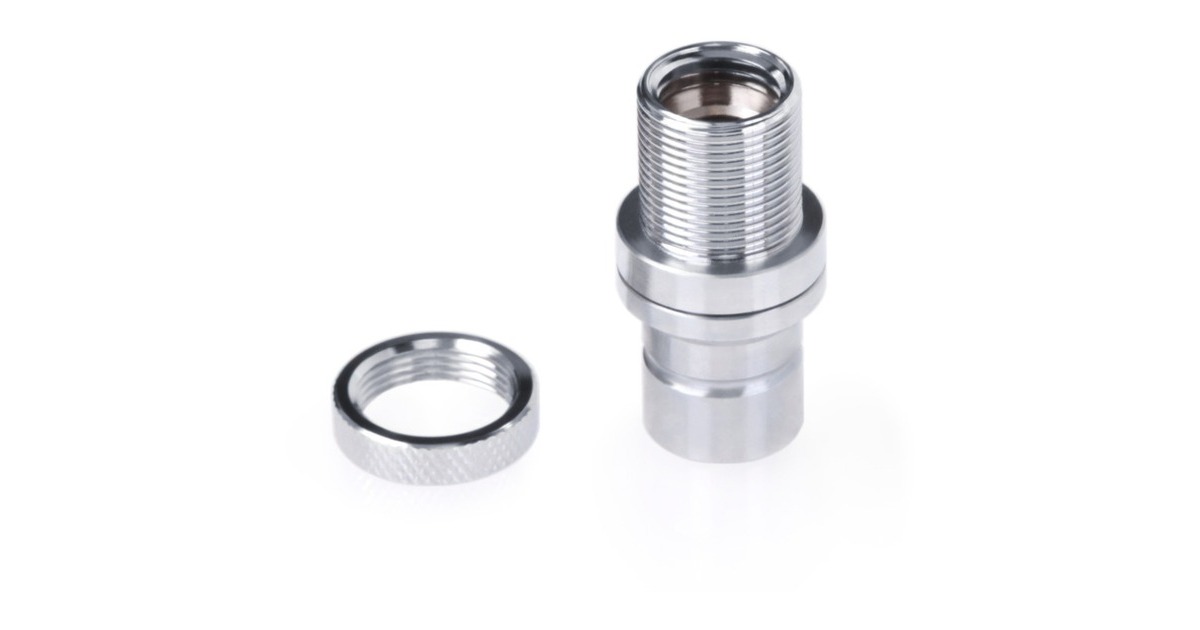 Alphacool Eiszapfen Schnellverschluss Stecker Schott G1/4 IG - Chrome, Kupplung(chrom)