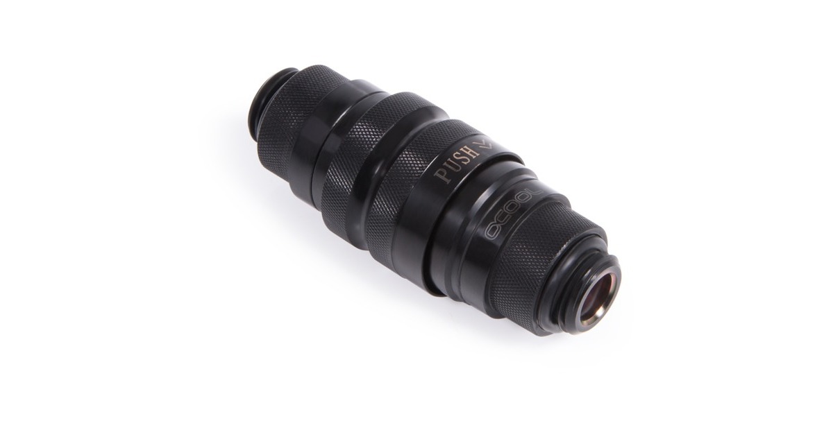 Alphacool Eiszapfen Schnellverschlusskupplungsset G1/4 AG - Deep Black(schwarz (matt))