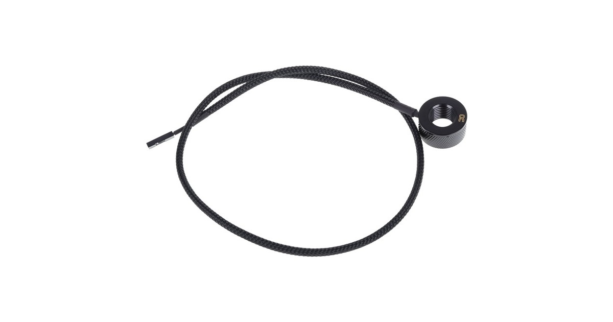 Alphacool Eiszapfen Temperatursensor G1/4 IG/IG(schwarz, mit AG Adapter - Deep Black)