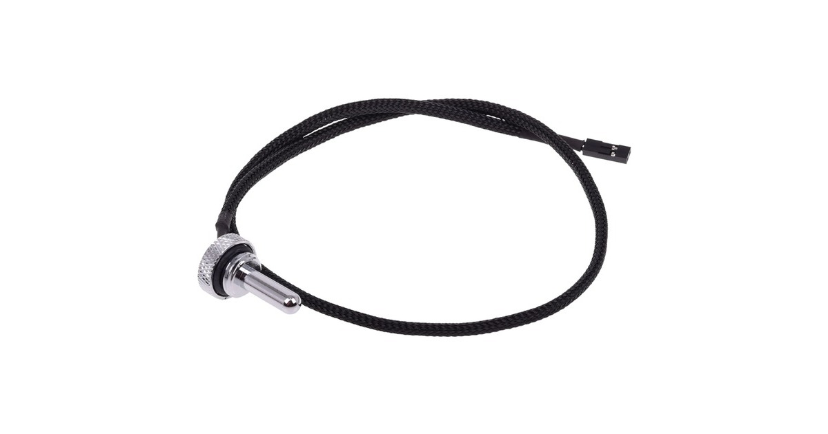 Alphacool Eiszapfen Temperatursensor Plug G1/4(chrom, Chrome)