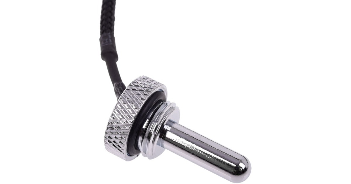 Alphacool Eiszapfen Temperatursensor Plug G1/4(chrom, Chrome)