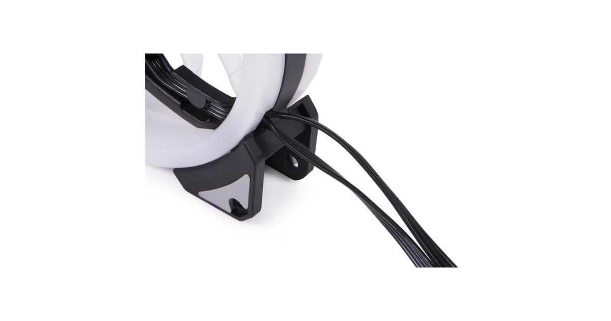 Alphacool Eiszyklon Aurora LUX Digital RGB 92x92x25mm, Gehäuselüfter(transparent/schwarz)