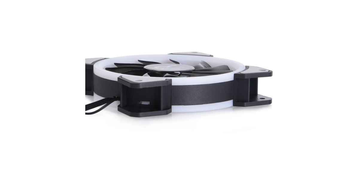 Alphacool Eiszyklon Aurora LUX Digital RGB - 3er Kit 120x120x25mm, Gehäuselüfter(3er Pack, inkl. Digital RGB LED Controller)