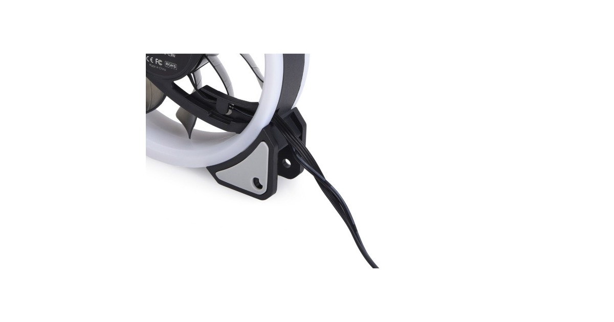 Alphacool Eiszyklon Aurora LUX Digital RGB - 3er Kit 120x120x25mm, Gehäuselüfter(3er Pack, inkl. Digital RGB LED Controller)