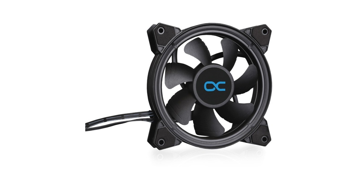 Alphacool Eiszyklon Aurora LUX PRO Digital RGB 120x120x25mm, Gehäuselüfter(schwarz)