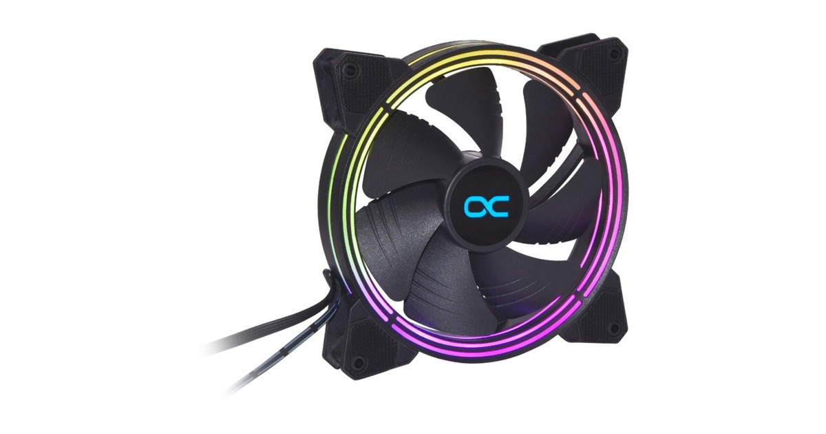 Alphacool Eiszyklon Aurora LUX PRO Digital RGB 140x140x25mm, Gehäuselüfter(schwarz)