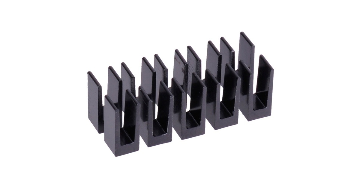 Alphacool GPU RAM Aluminium Heatsinks 7x7mm - black, Kühlkörper(schwarz, 10 Stück)