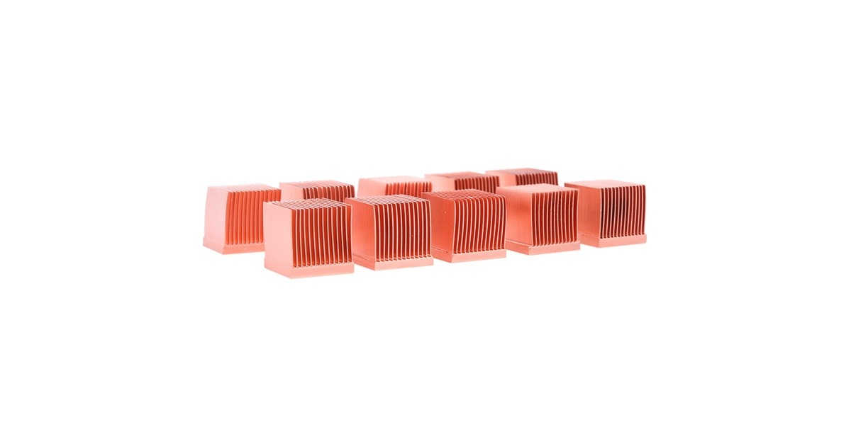 Alphacool GPU RAM Copper Heatsinks 14x14mm, Kühlkörper(kupfer, 10 Stück)
