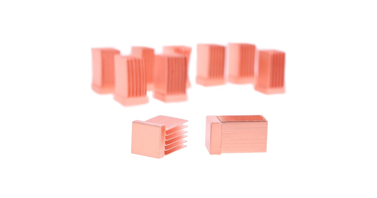 Alphacool GPU RAM Copper Heatsinks 6,5x6,5mm, Kühlkörper(kupfer, 10 Stück)