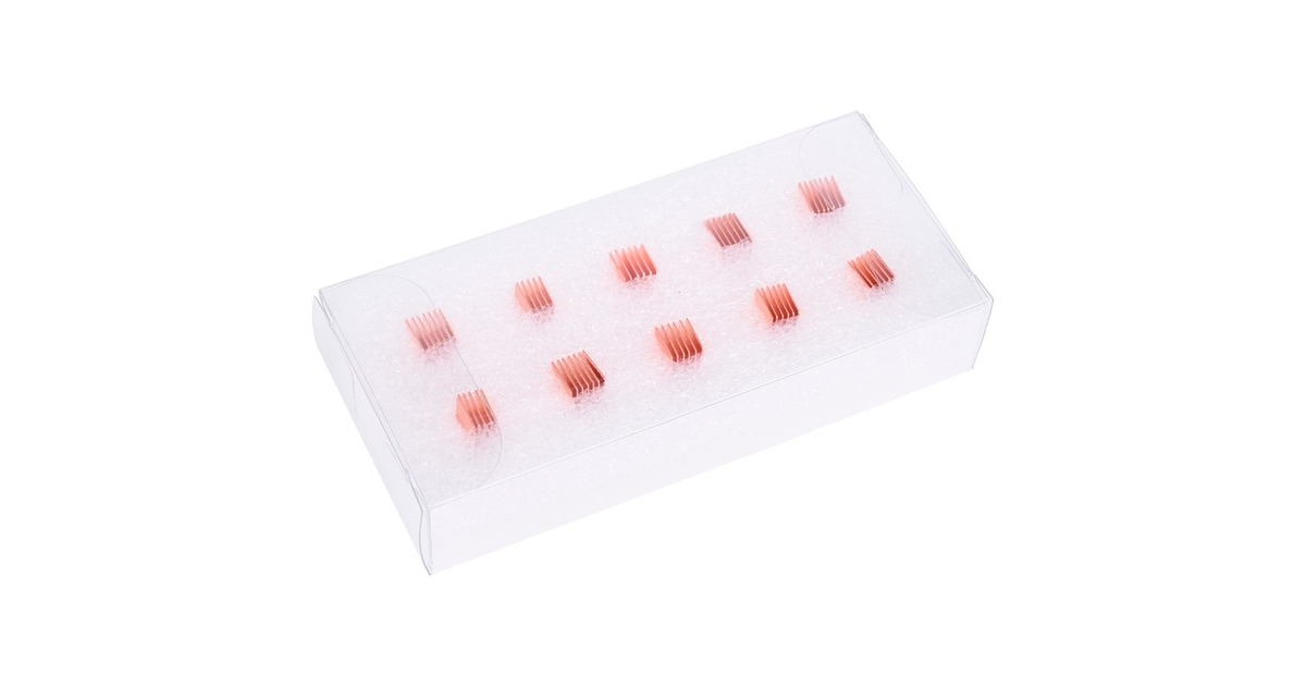 Alphacool GPU RAM Copper Heatsinks 6,5x6,5mm, Kühlkörper(kupfer, 10 Stück)