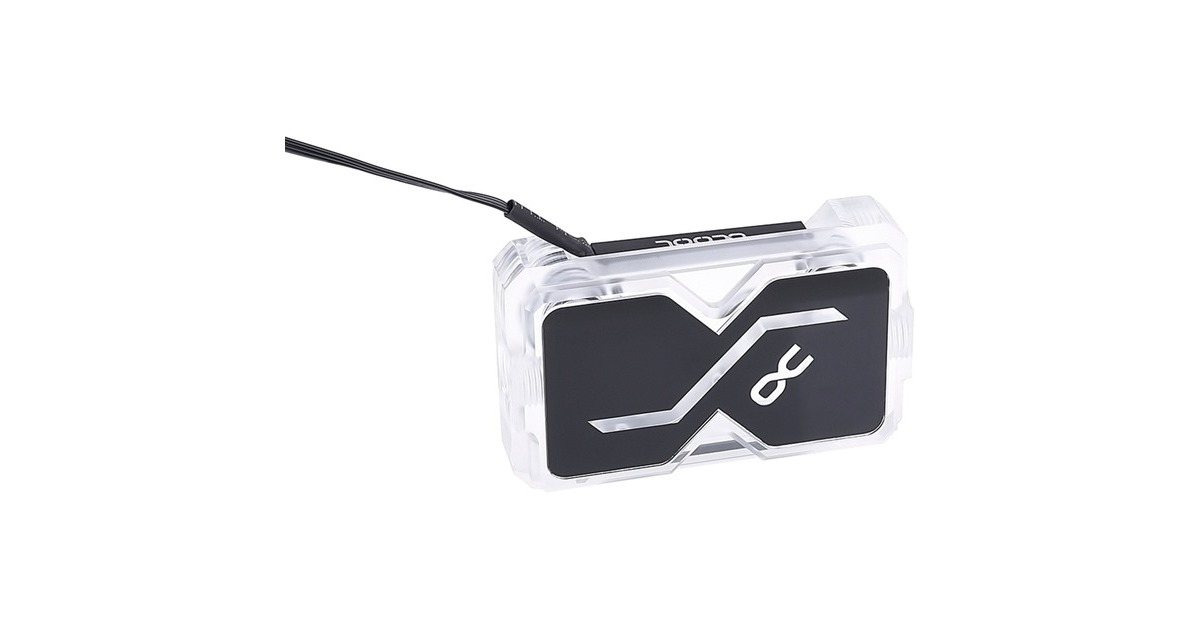 Alphacool GPX SLI Connector Dual - Acryl - Addressable RGB - 3 PCI-E Space, Verbindung(transparent)