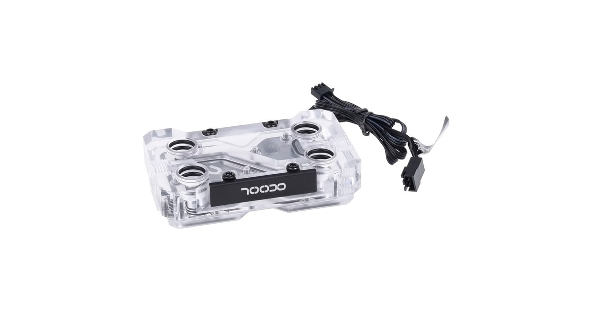 Alphacool GPX SLI Connector Dual - Acryl - Addressable RGB - 3 PCI-E Space, Verbindung(transparent)