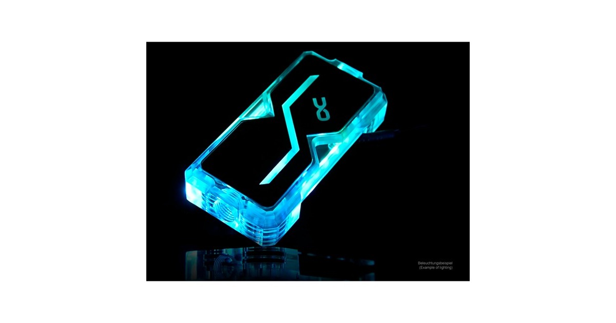 Alphacool GPX SLI Connector Dual - Acryl - Addressable RGB - 3 PCI-E Space, Verbindung(transparent)